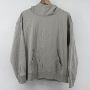 Z by Zella Cowl Neck Sweatshirt Hoodie Light Gray Women M Cozy Pocket‎ Relaxed